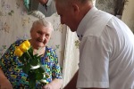 Поздравление с 96 - летием ветерана Великой Отечественной Войны Бондаревой Веры Стефановны.